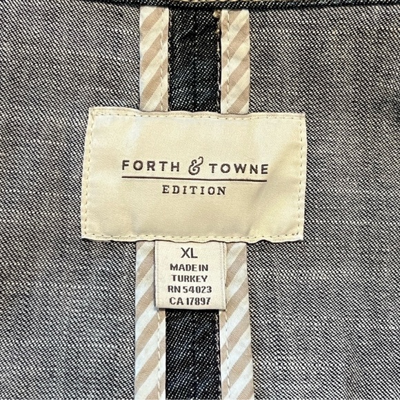 Forth & Towne Denim Trench Coat XL - Picture 10 of 13